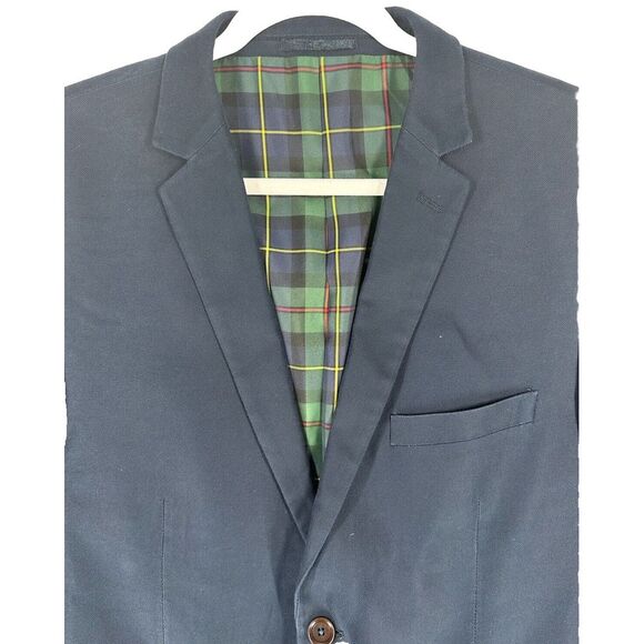 U.S. Polo Assn Navy Blue Sport Jacket Lined Silk Preppy Dad core **READ SIZE - Picture 1 of 16